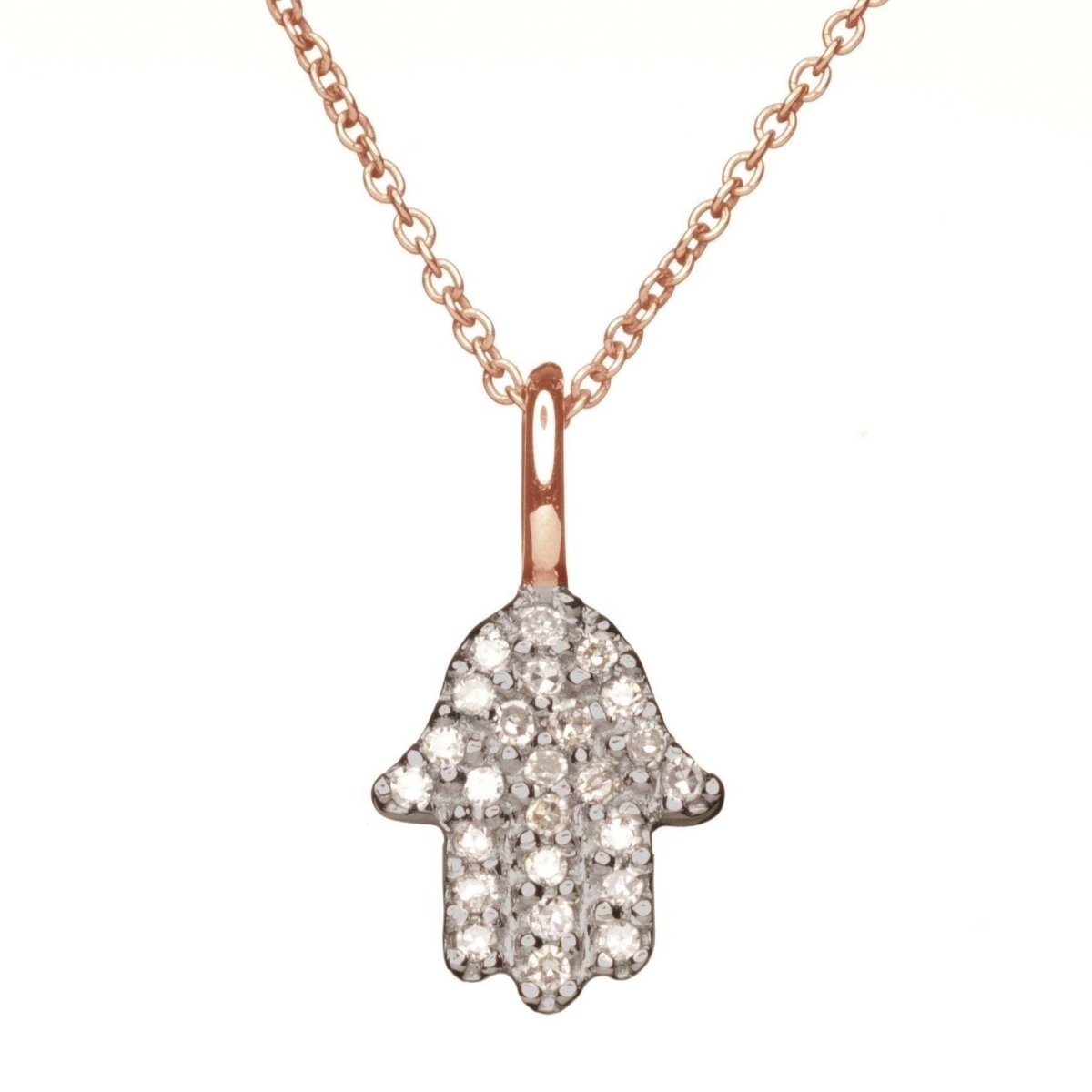 Diamond Hamsa Hand Necklace