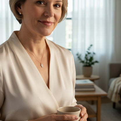 Diamond Hamsa Necklace in 14k Gold