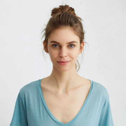 Diamond Hamsa Necklace on Chain in 14k Gold