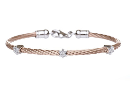 Diamond Jewish Star Bracelet