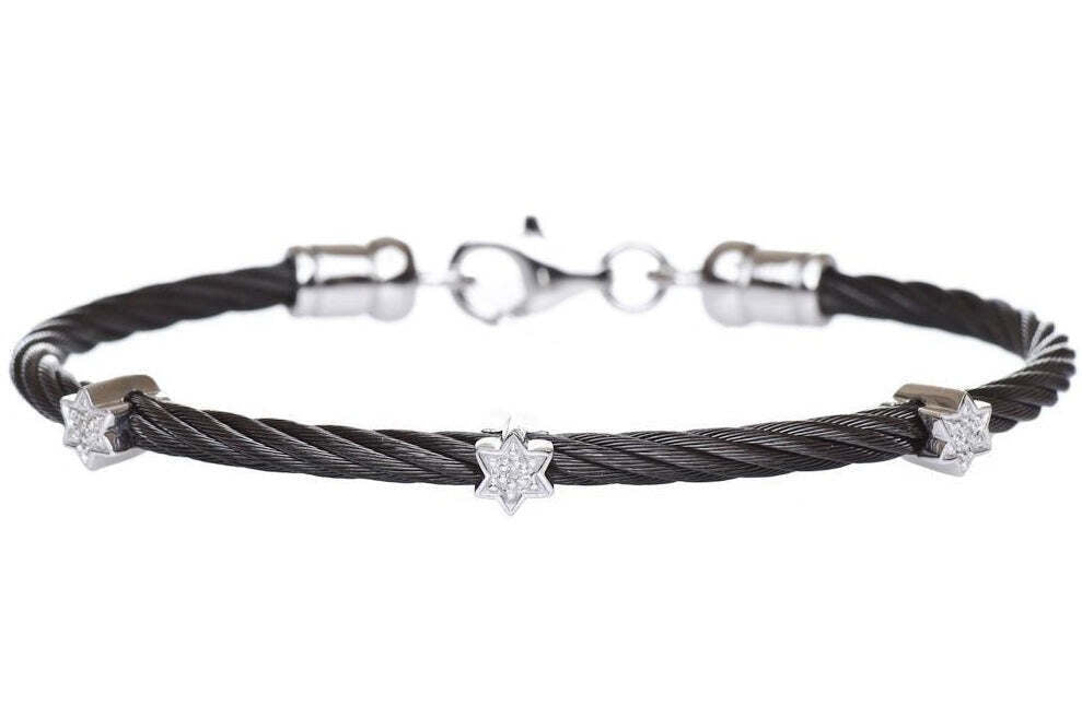 Diamond Jewish Star Bracelet