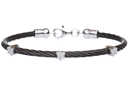 Diamond Jewish Star Bracelet