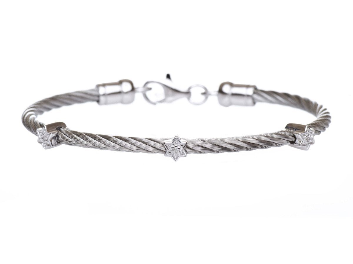 Diamond Jewish Star Bracelet