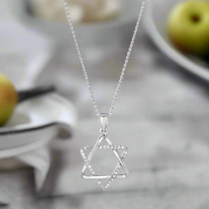 Diamond Jewish Star Pendant for Women | Bold and Beautiful