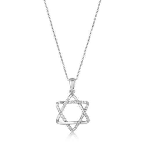 Diamond Jewish Star Pendant for Women | Bold and Beautiful