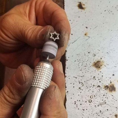 Diamond Pave Star Necklace in 14k Gold