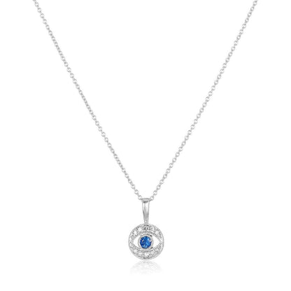 Diamond Rich Evil Eye Pendant Necklace 14k Gold | Yellow or White Gold