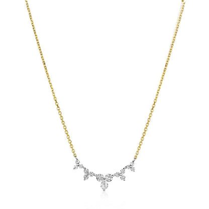 Diamond Scalloped Necklace for Women