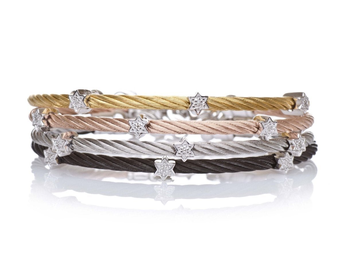 Diamond Star of David Bracelet for Spiritual Protection