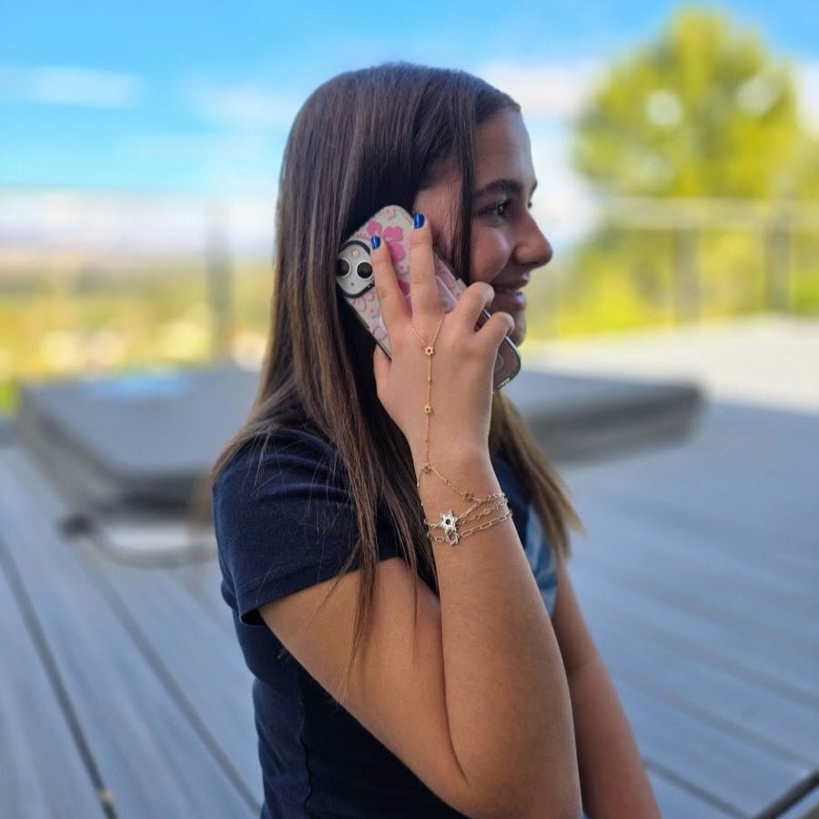 Diamond Star of David Bracelets in 14k Gold