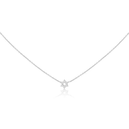 Diamond Star of David Pendant in 14k Gold | Elegant Necklace