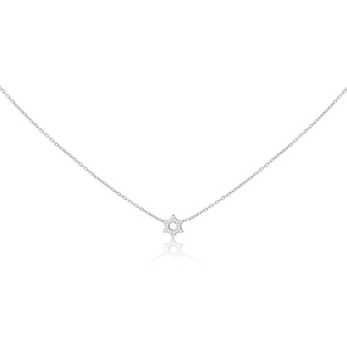 Diamond Star of David Pendant in 14k Gold | Elegant Necklace