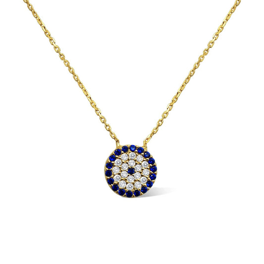 Everyday Protection Evil Eye Necklace (Silver or Gold)