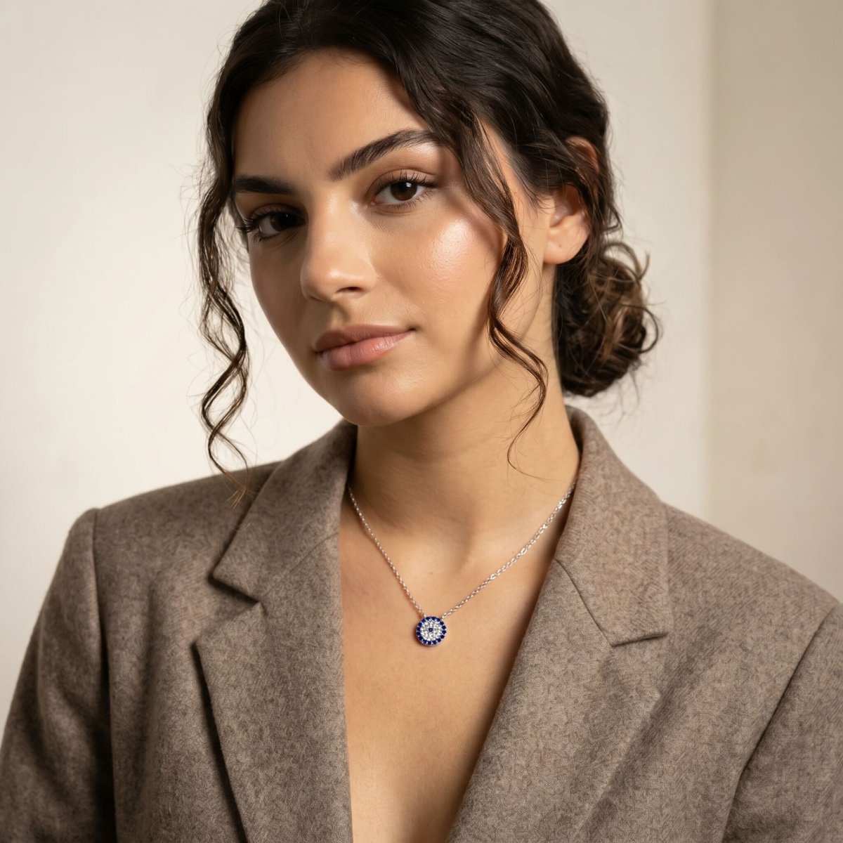 Everyday Protection Evil Eye Necklace (Silver or Gold)