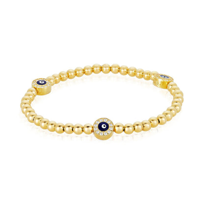 Evil Eye Bead Bracelet