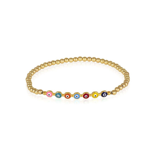 Evil Eye Bead Bracelet with Colors