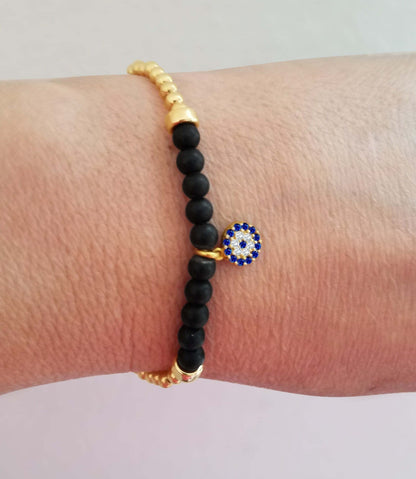 Evil Eye Beaded Bracelet