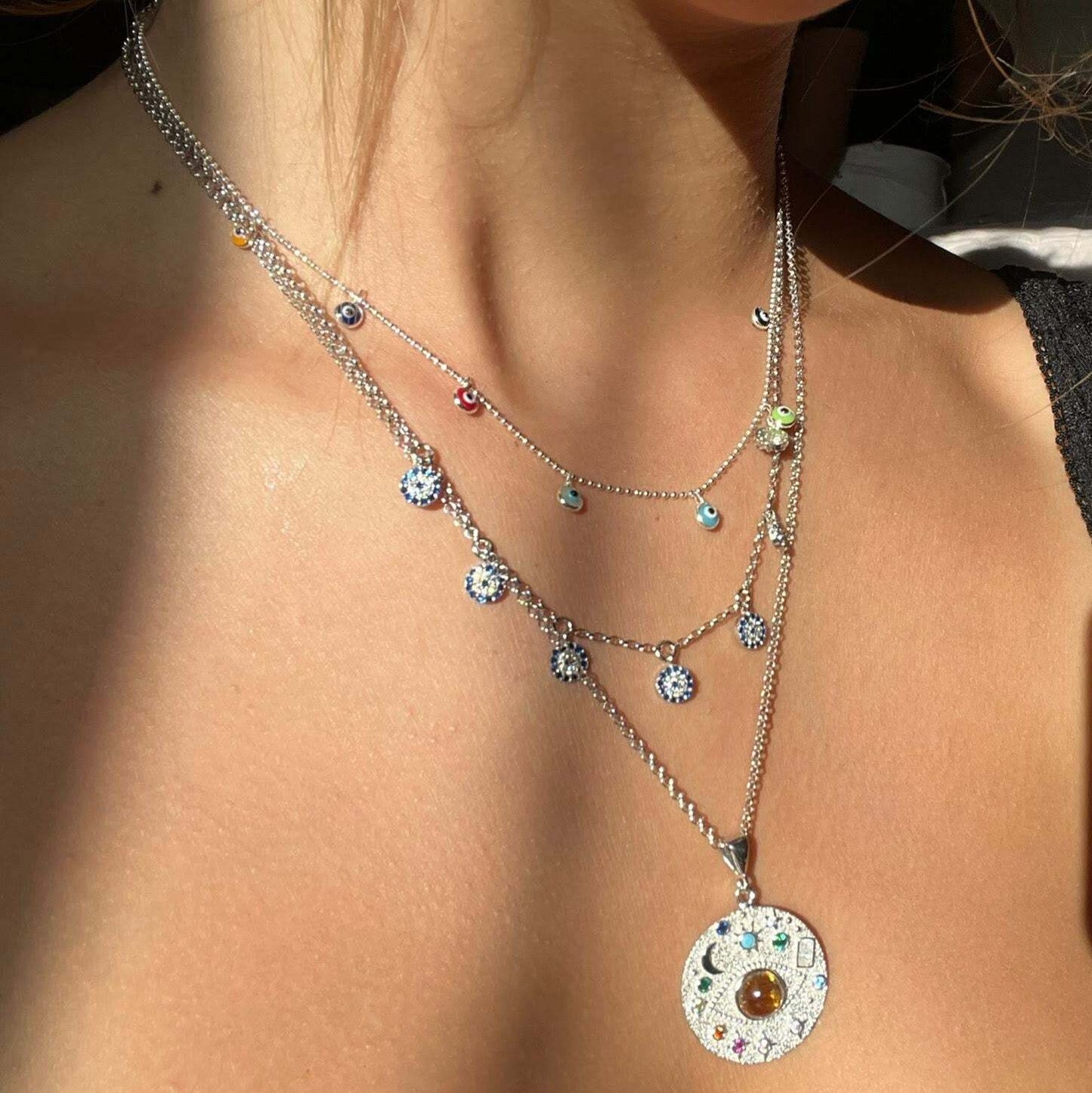 Evil Eye Charm Necklace for Every Day of the Week