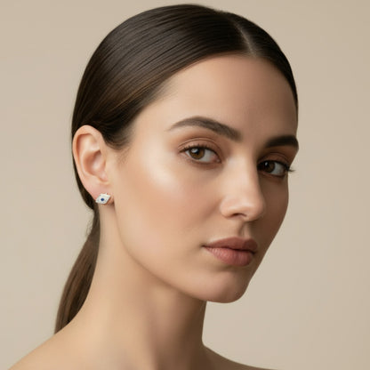 Evil Eye Earrings With Diamonds and Sapphires