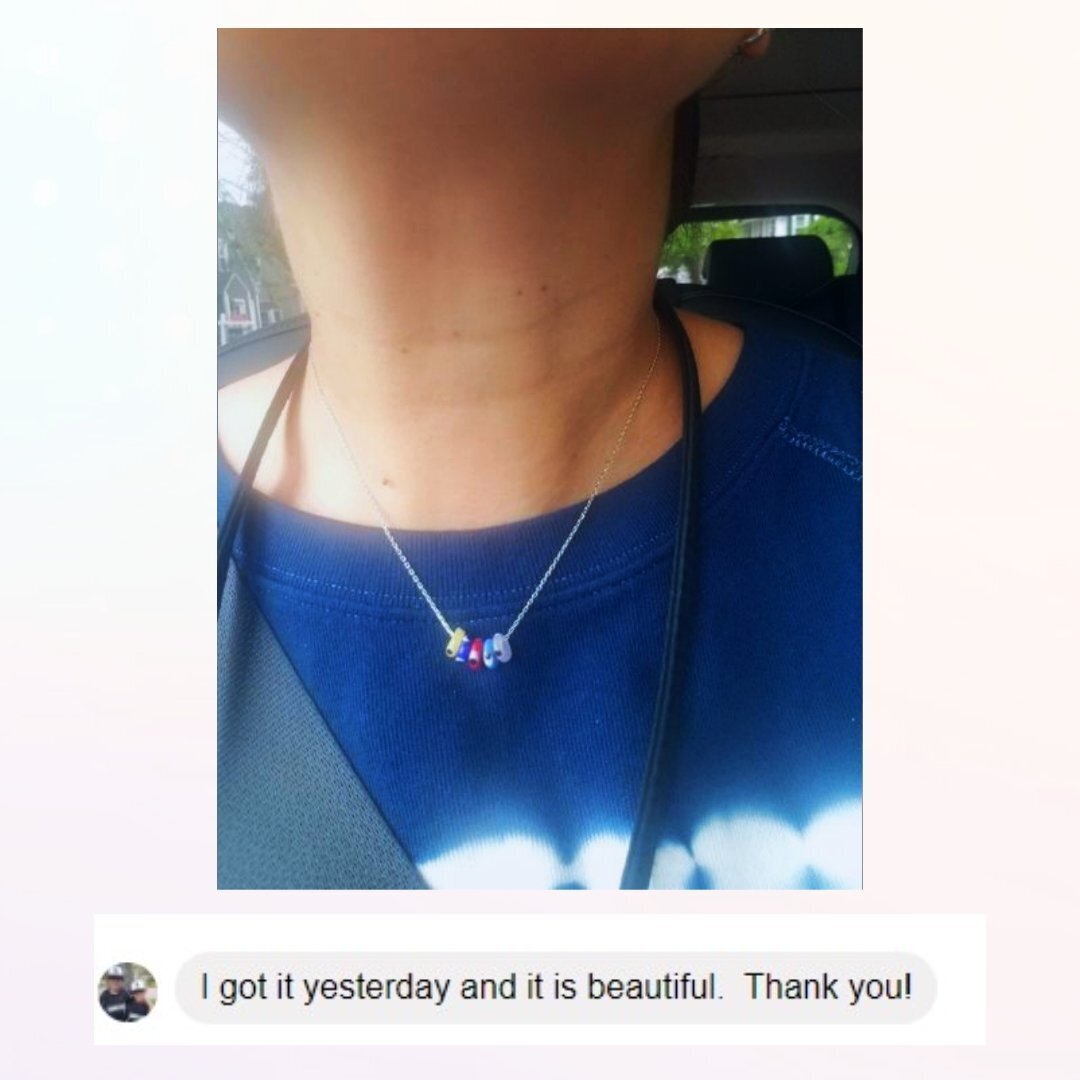 Evil Eye Glass Bead Necklace