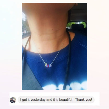 Evil Eye Glass Bead Necklace