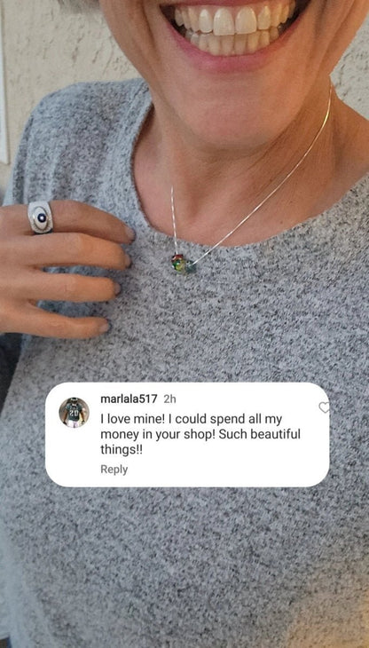 Evil Eye Glass Bead Necklace