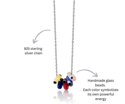 Evil Eye Glass Bead Necklace
