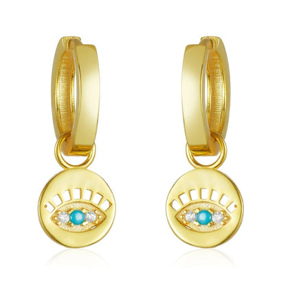 Evil Eye Hoop Earrings