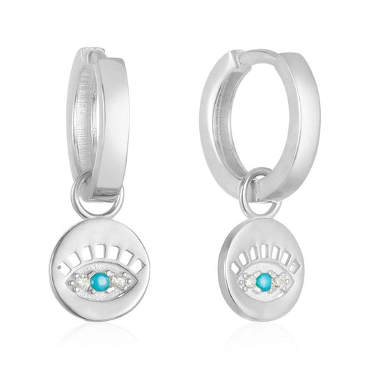 Evil Eye Hoop Earrings