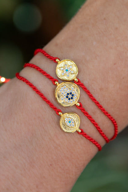 Evil Eye Red String Bracelet
