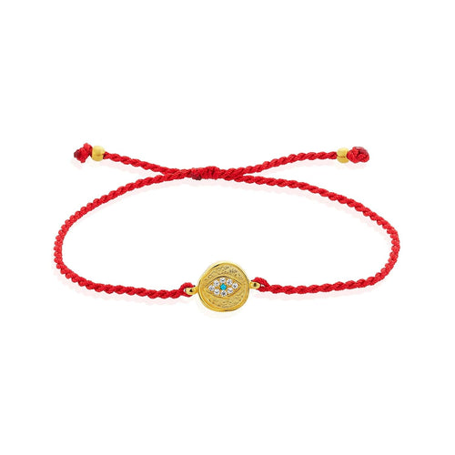 Evil Eye Red String Bracelet