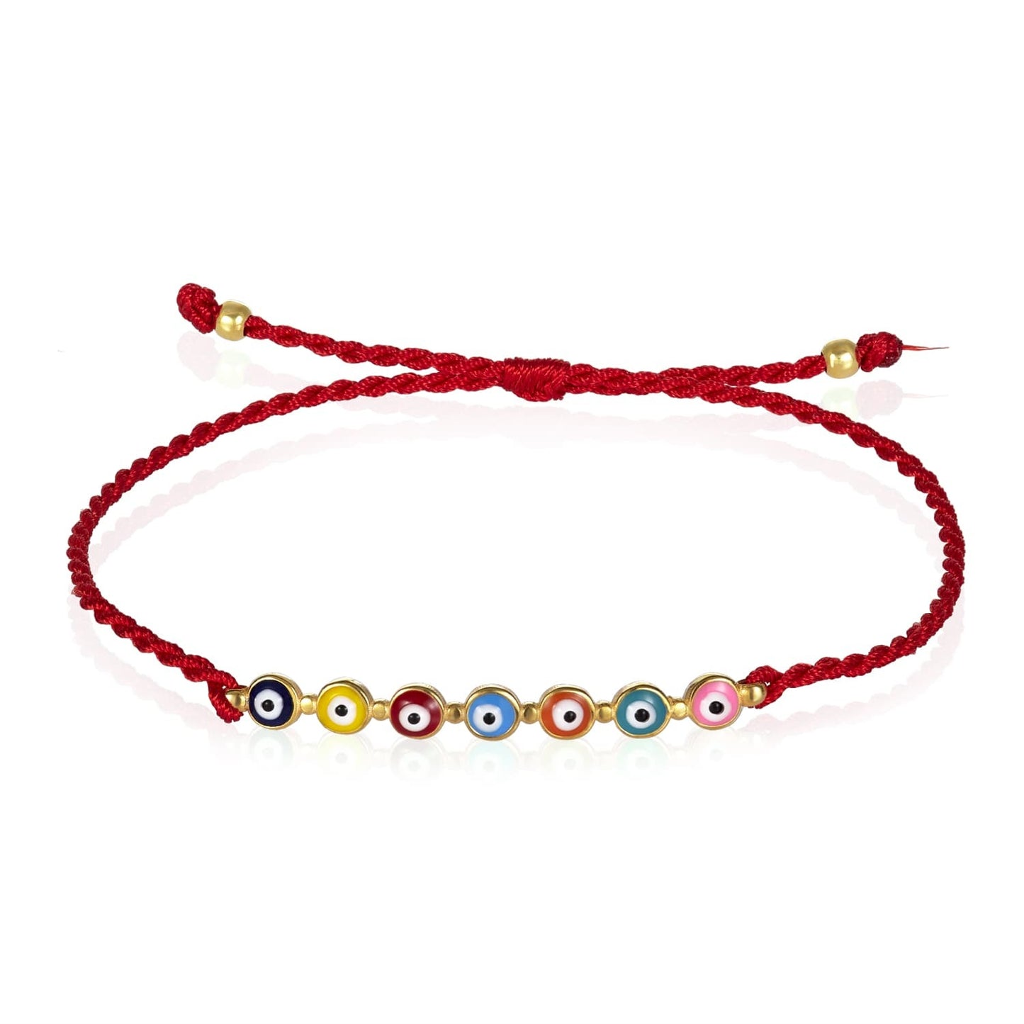 Evil Eye Red String Colorful Bracelet