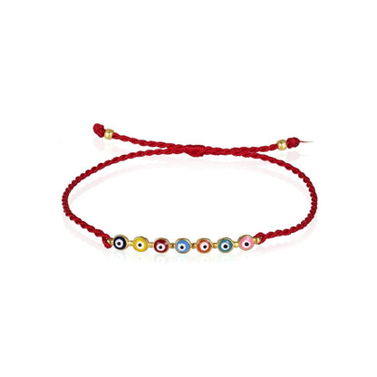 Evil Eye Red String Colorful Bracelet