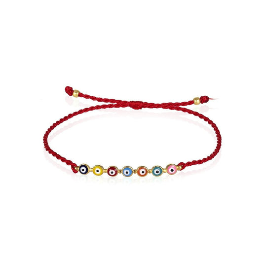 Evil Eye Red String Colorful Bracelet