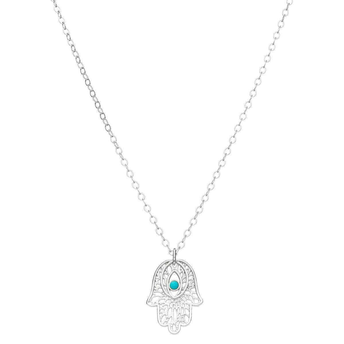 Filigree Hamsa Necklace: A Talisman of Good Fortune & Protection