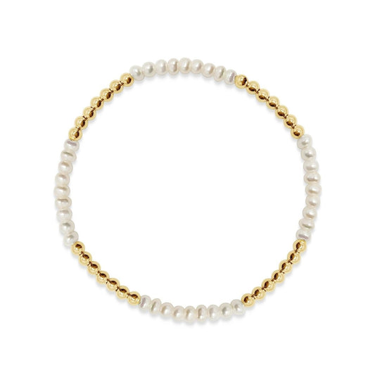 Freshwater Pearl and Bead Bracelet for Women