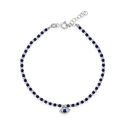 Gemstone Evil Eye Bracelet