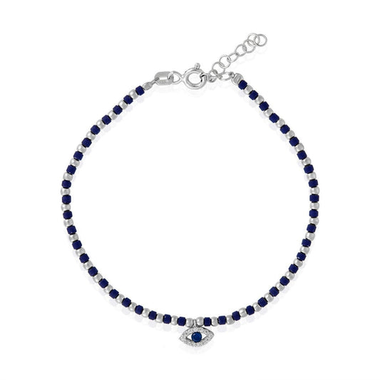 Gemstone Evil Eye Bracelet