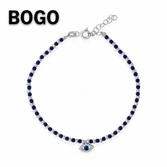 Gemstone Evil Eye Bracelet
