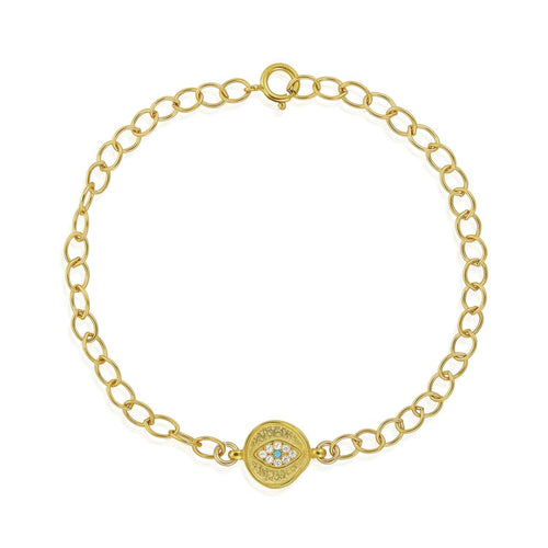 Golden Evil Eye Bracelet