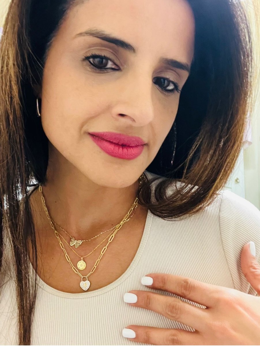 Golden Jewish Star Pendant