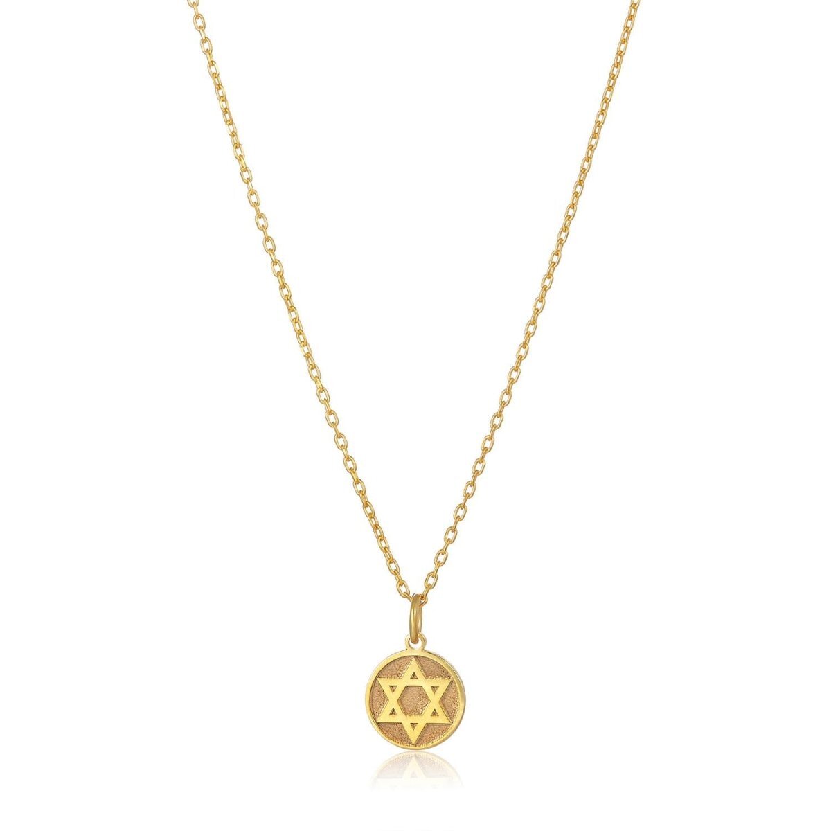 Golden Jewish Star Pendant