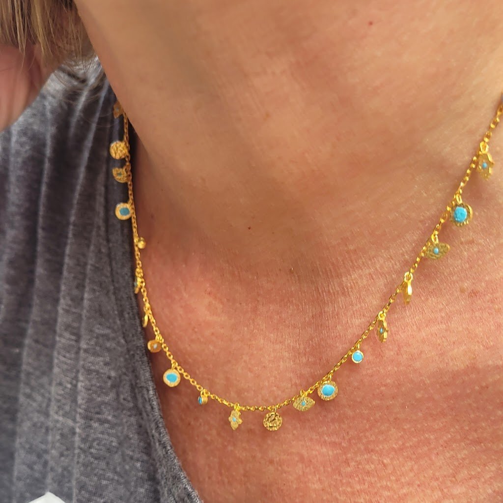 Hamsa and Evil Eye Charm Necklace