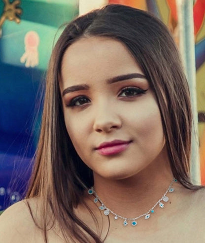 Hamsa and Evil Eye Charm Necklace