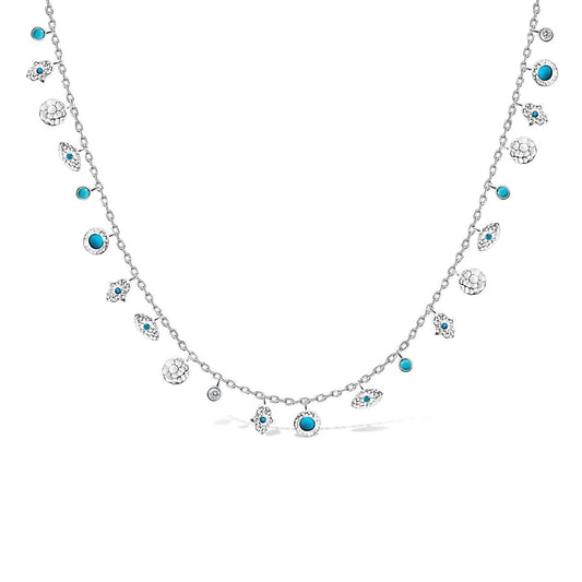 Hamsa and Evil Eye Charm Necklace