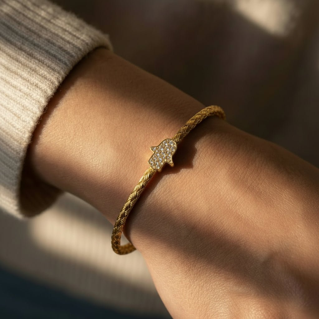 Hamsa Bangle Bracelet