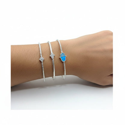 Hamsa Bangle Bracelet