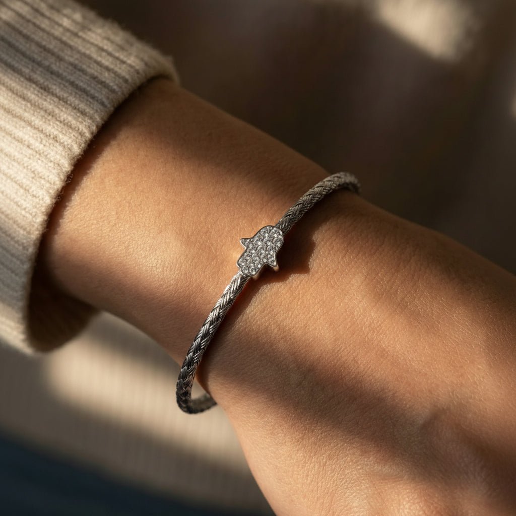 Hamsa Bangle Bracelet