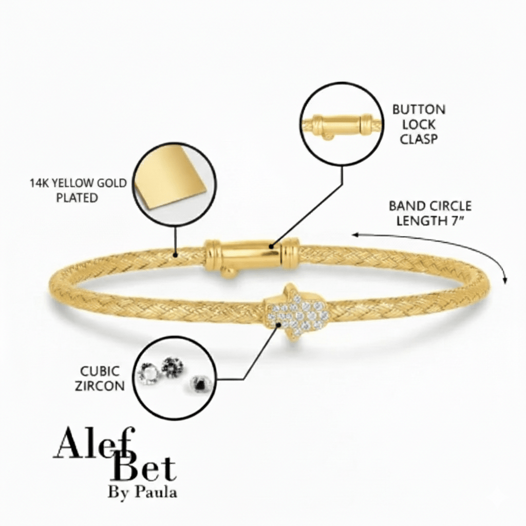 Hamsa Bangle Bracelet