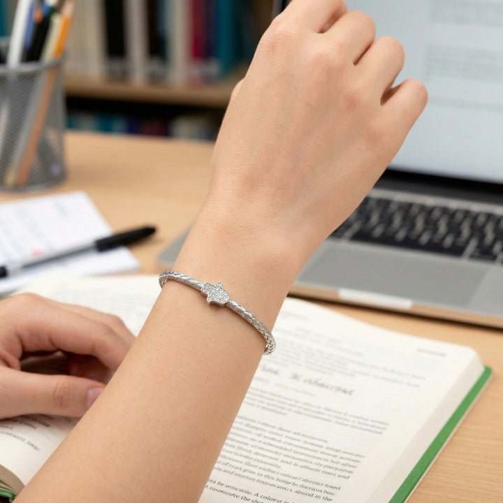 Hamsa Bangle Bracelet